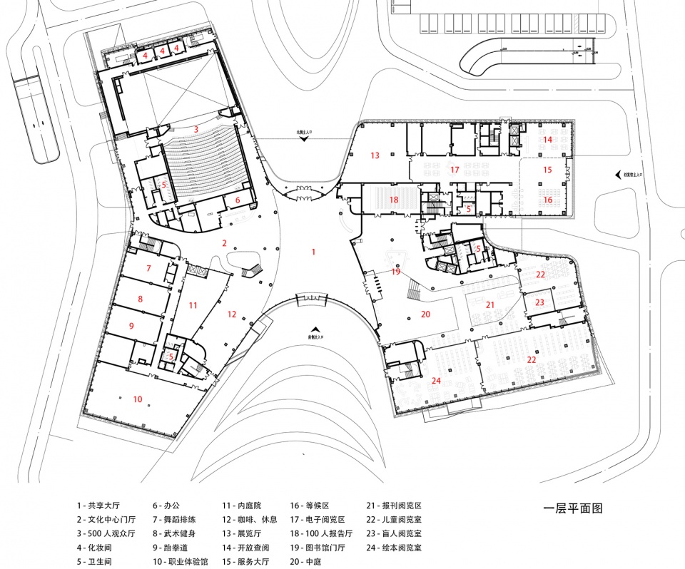 public culture center in nantong development zone china by tjad