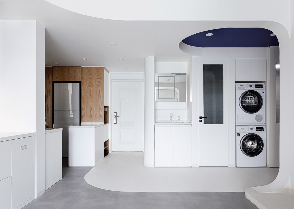 blue realm a streamlined musical home in klein blue beijing by xigo studio