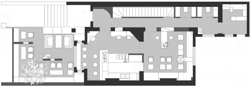 ▼二层平面,the 2nd floor plan 春田空间设计工作室