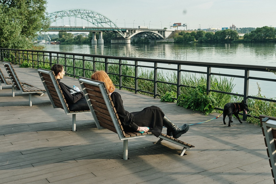 Park on the banks of the moskva river WOWHAUS