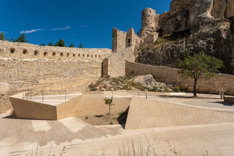 Consolidation and restoration in the area of Sant Francesc and La Pardala in Morella Castle Spain by Carquero Arquitectura