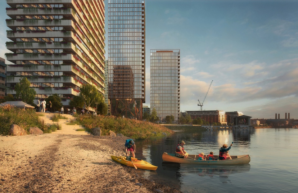 morden wharf by oma