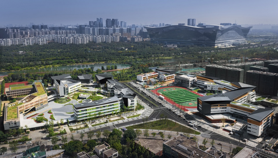 chengdu montpellier primary school extension design china by cswadi