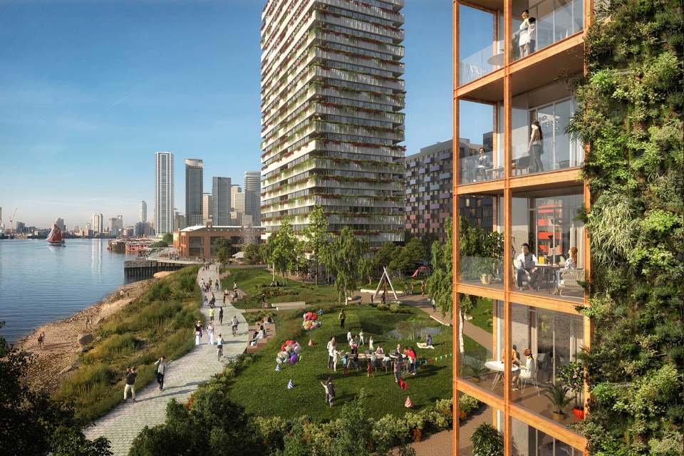 morden wharf by oma