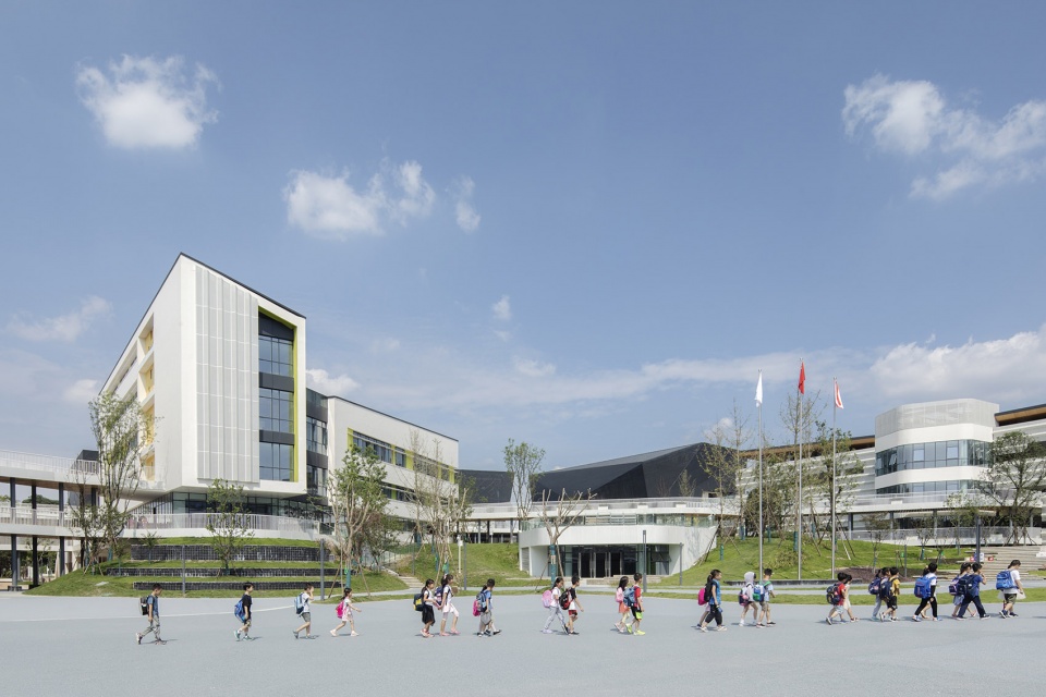 chengdu montpellier primary school extension design china by cswadi