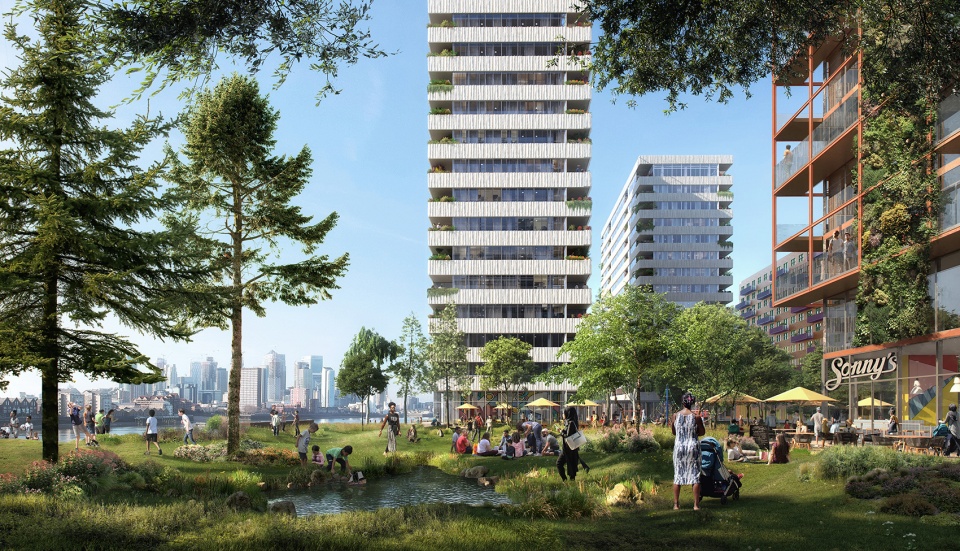 morden wharf by oma
