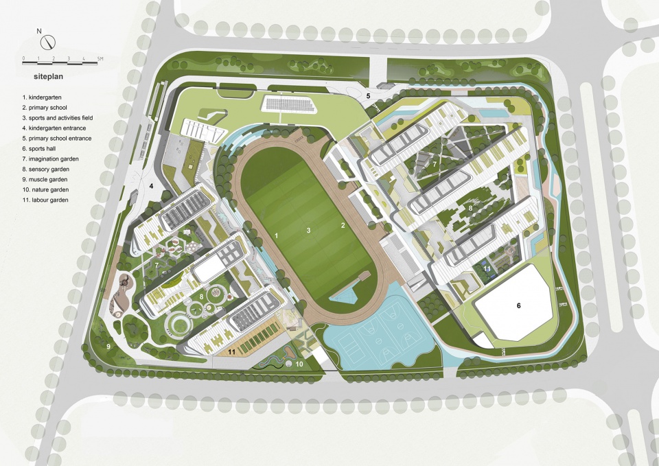 tianyou experimental primary school and kindergarten suzhou china by bau