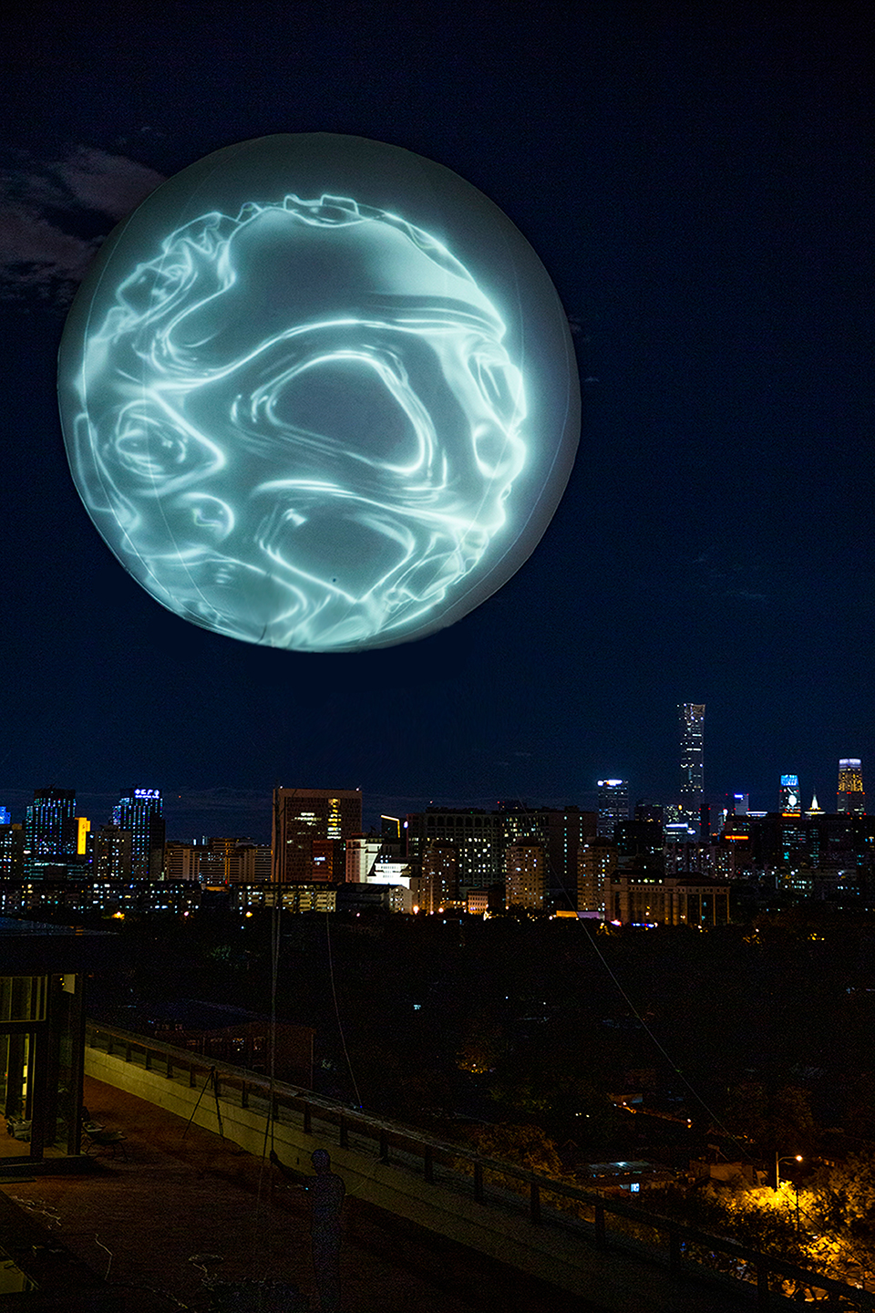 mad envisions an art installation not moon for 2021 beijing design week