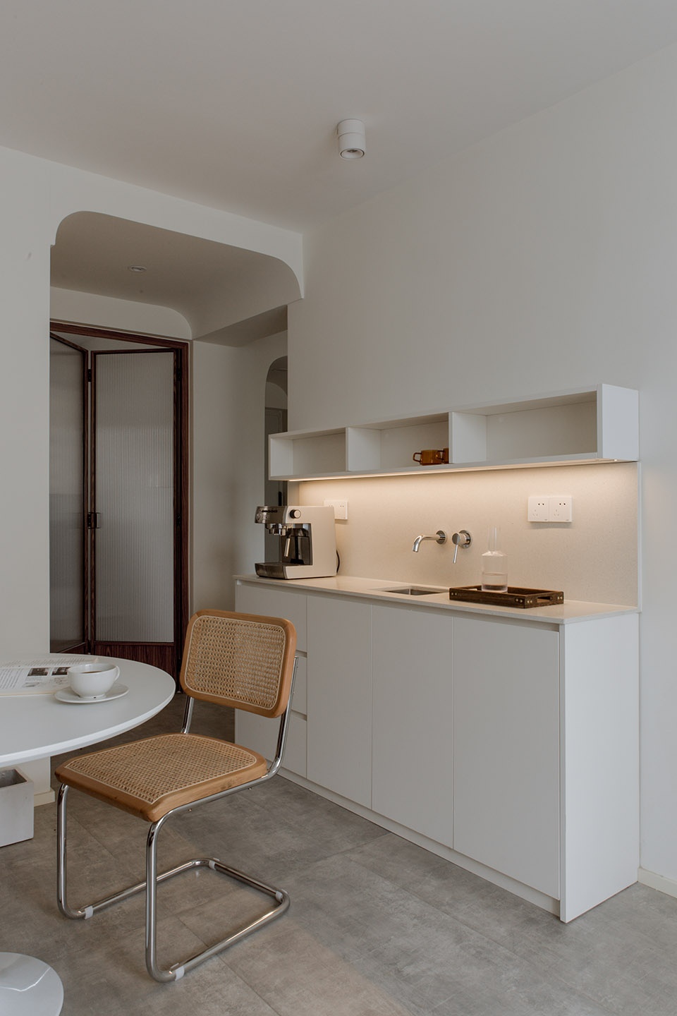 The Wedging of Stainless Steel 65 apartment interior design by QISI DESIGN