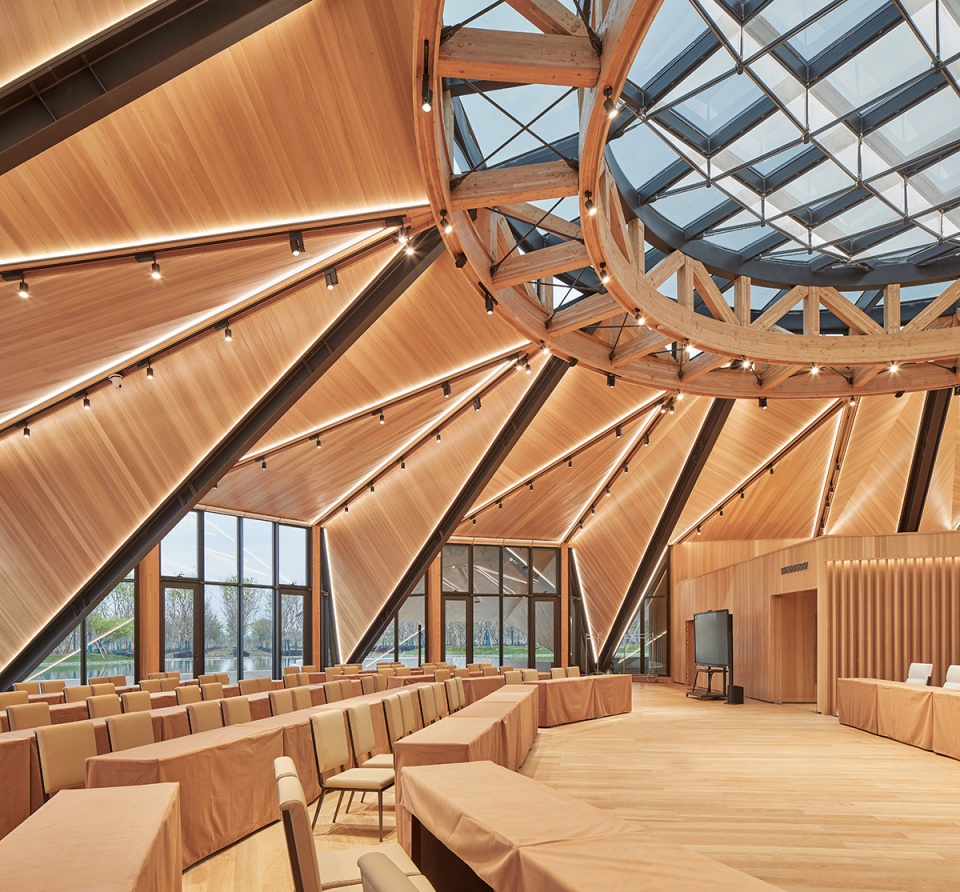 dongfeng parlor water exhibition center china by tjad original design studio