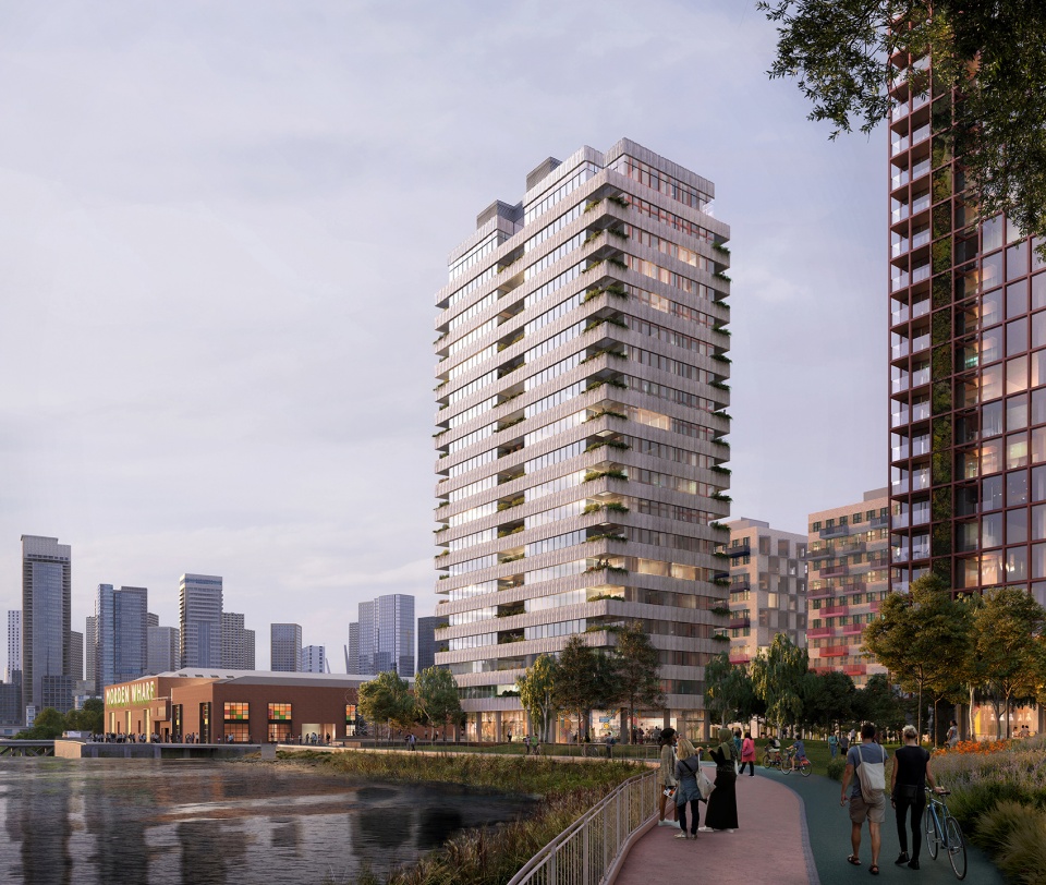morden wharf by oma