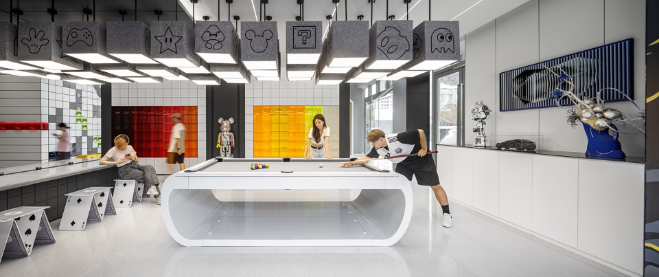 jun yu apartment lobby design by mod