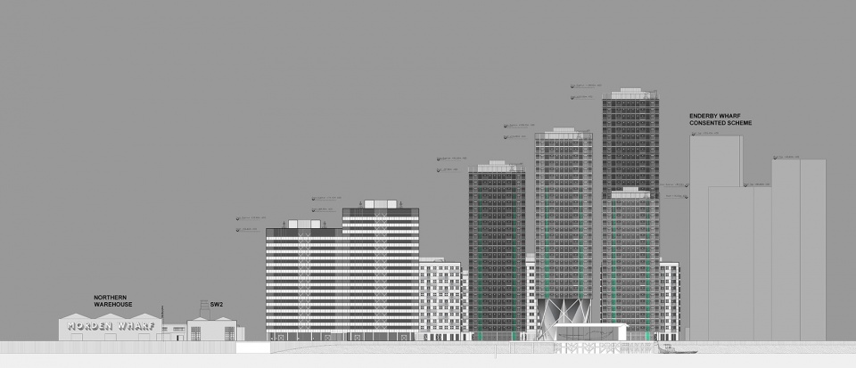 morden wharf by oma
