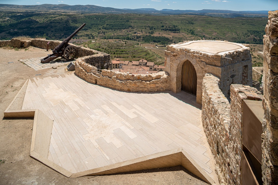 Consolidation and restoration in the area of Sant Francesc and La Pardala in Morella Castle Spain by Carquero Arquitectura