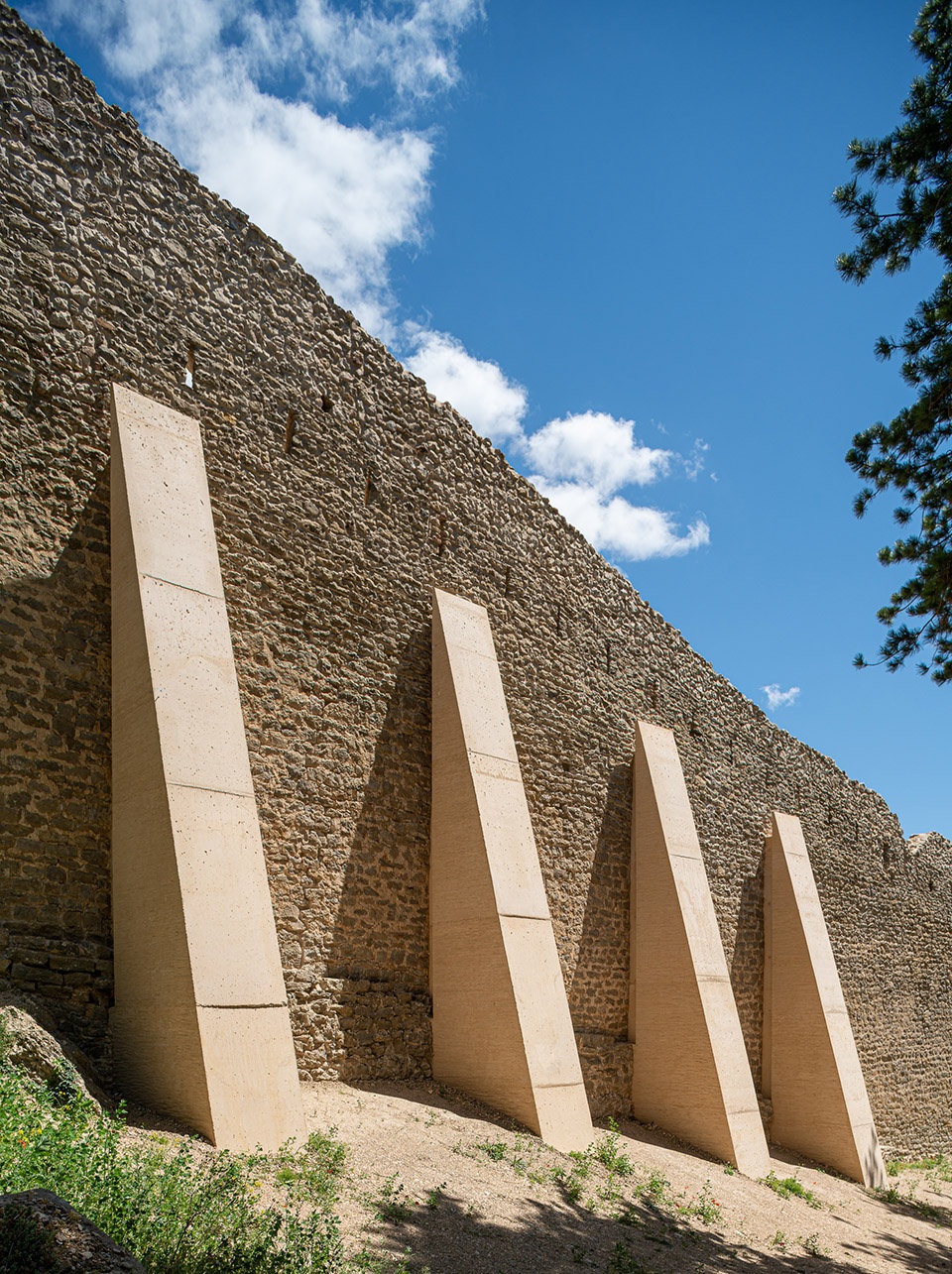 Consolidation and restoration in the area of Sant Francesc and La Pardala in Morella Castle Spain by Carquero Arquitectura