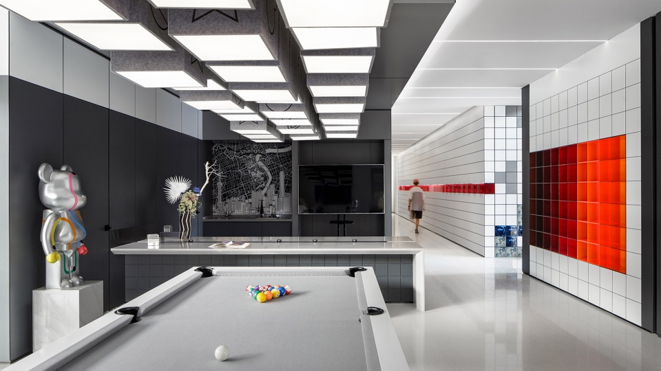 jun yu apartment lobby design by mod