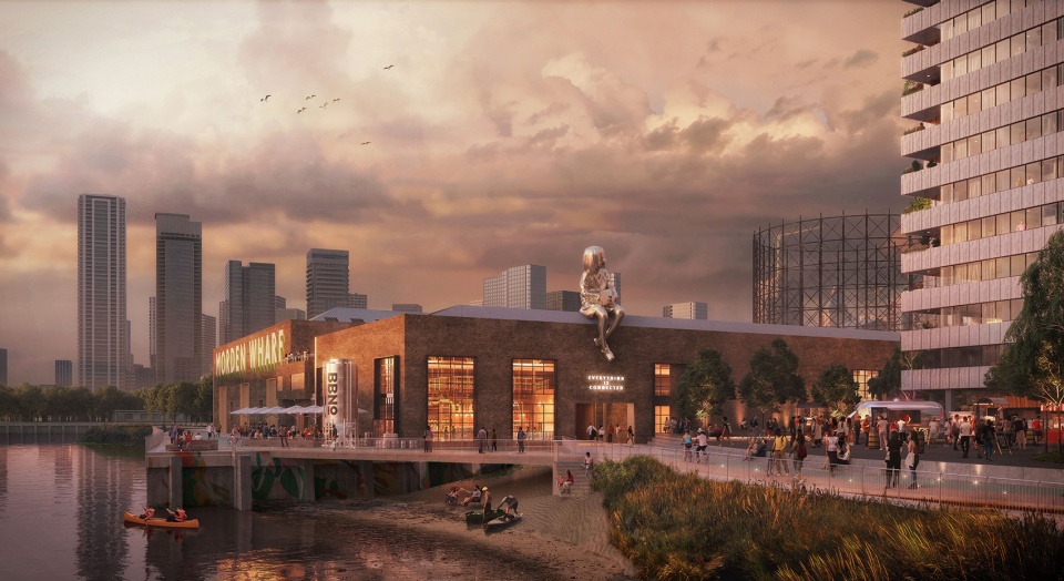 morden wharf by oma