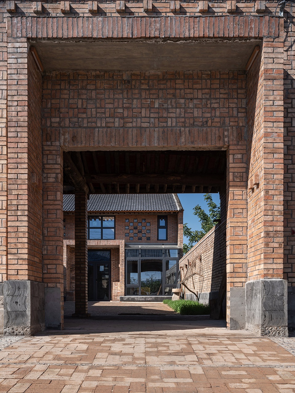 red brick dwellings in ezi village china by general institute of design and research of xian university of architecture science and techn...