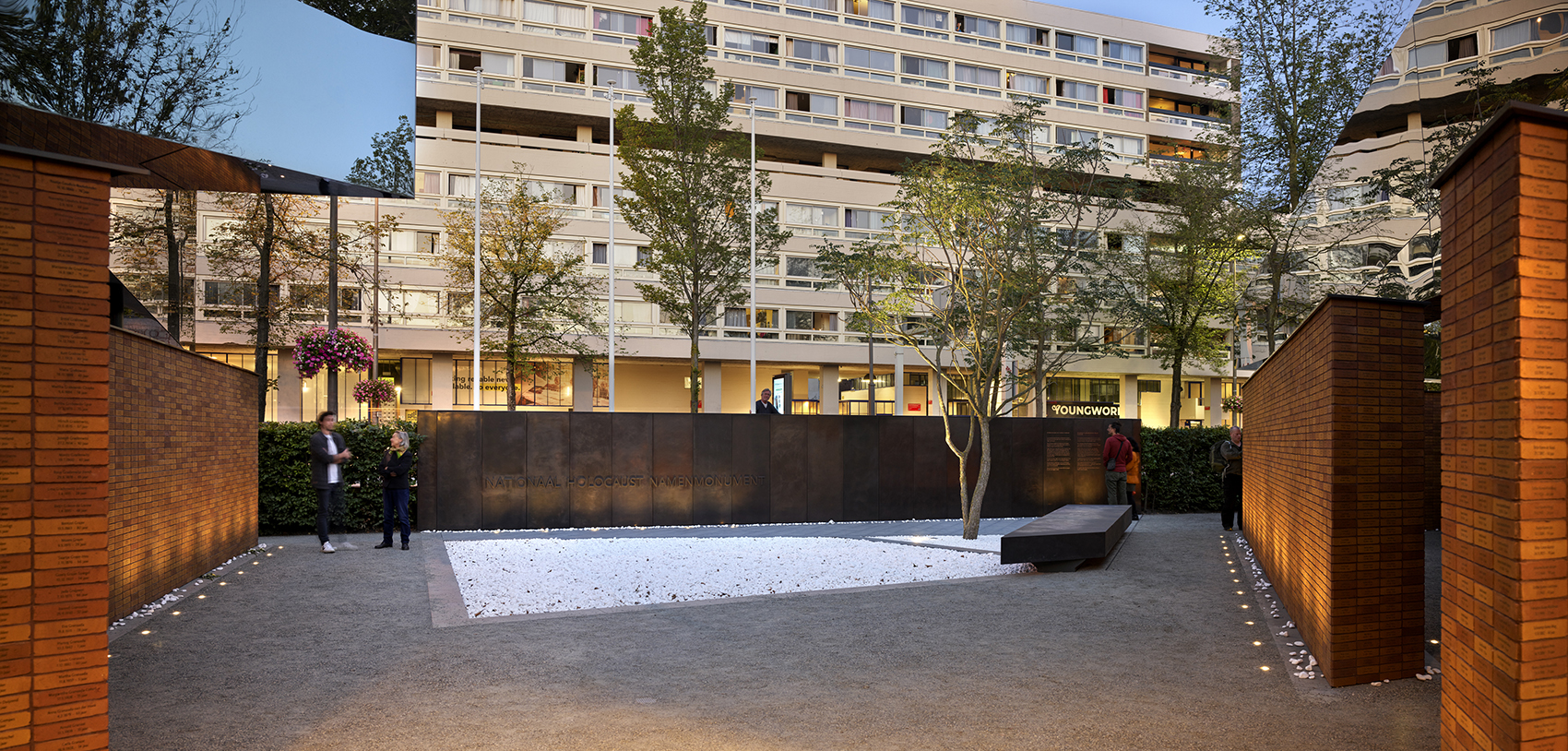 national holocaust names memorial by studio libeskind