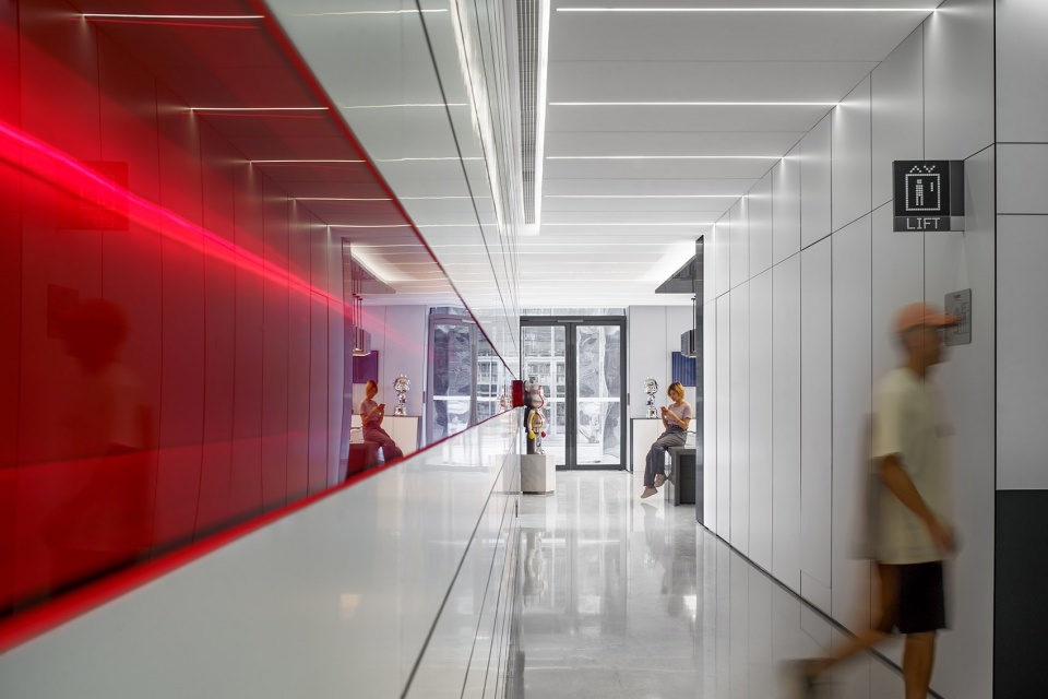 jun yu apartment lobby design by mod