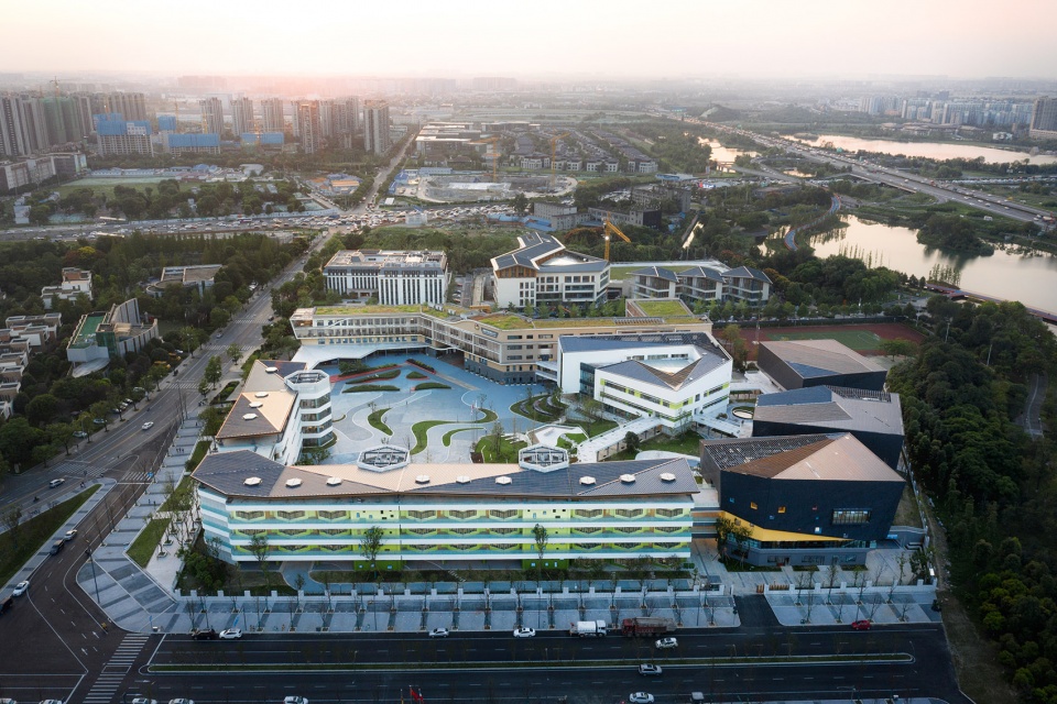 chengdu montpellier primary school extension design china by cswadi