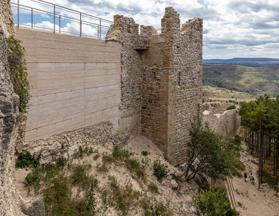 Consolidation and restoration in the area of Sant Francesc and La Pardala in Morella Castle Spain by Carquero Arquitectura