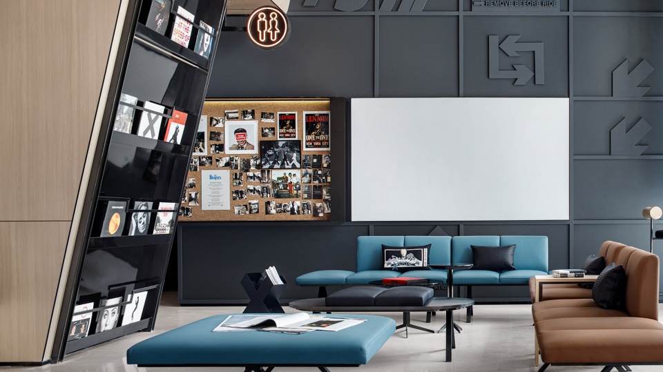 jun yu apartment lobby design by mod