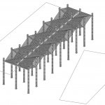 Murs à pêches游泳池前院景观装置，法国 / Collective Parenthèse