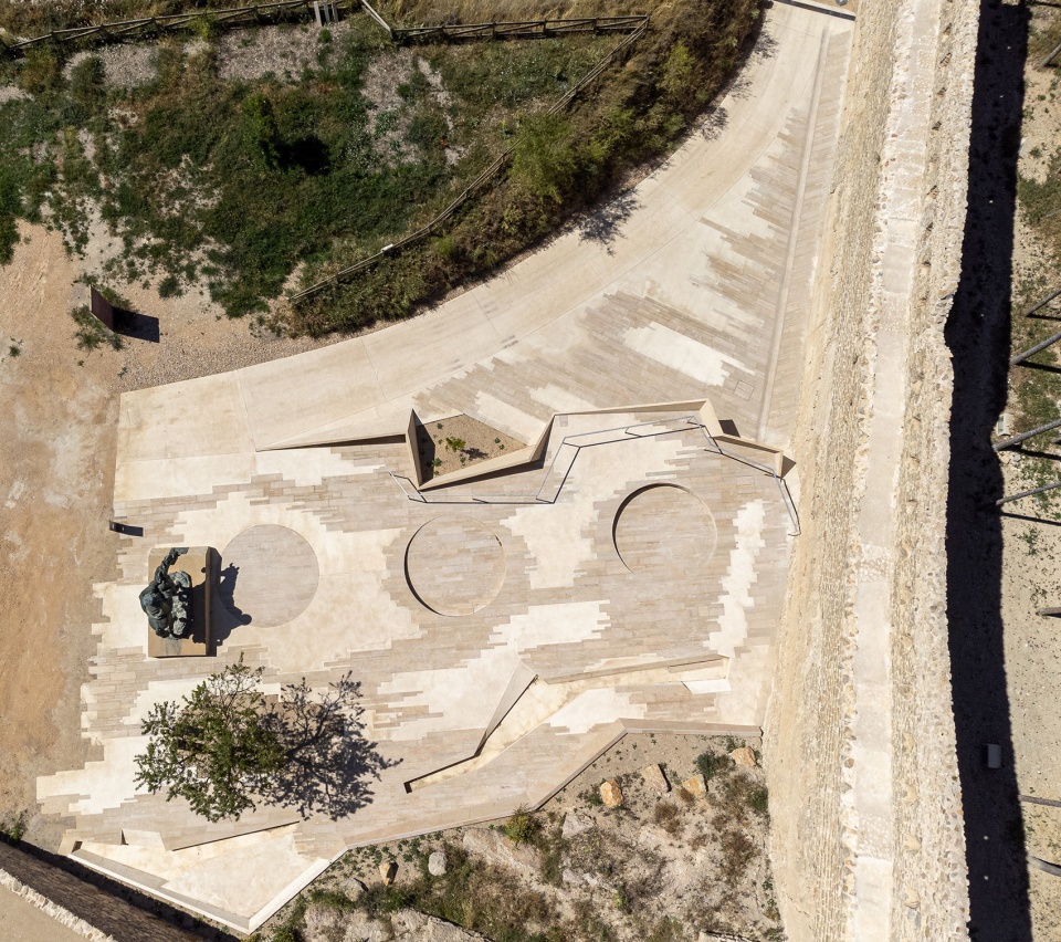 Consolidation and restoration in the area of Sant Francesc and La Pardala in Morella Castle Spain by Carquero Arquitectura
