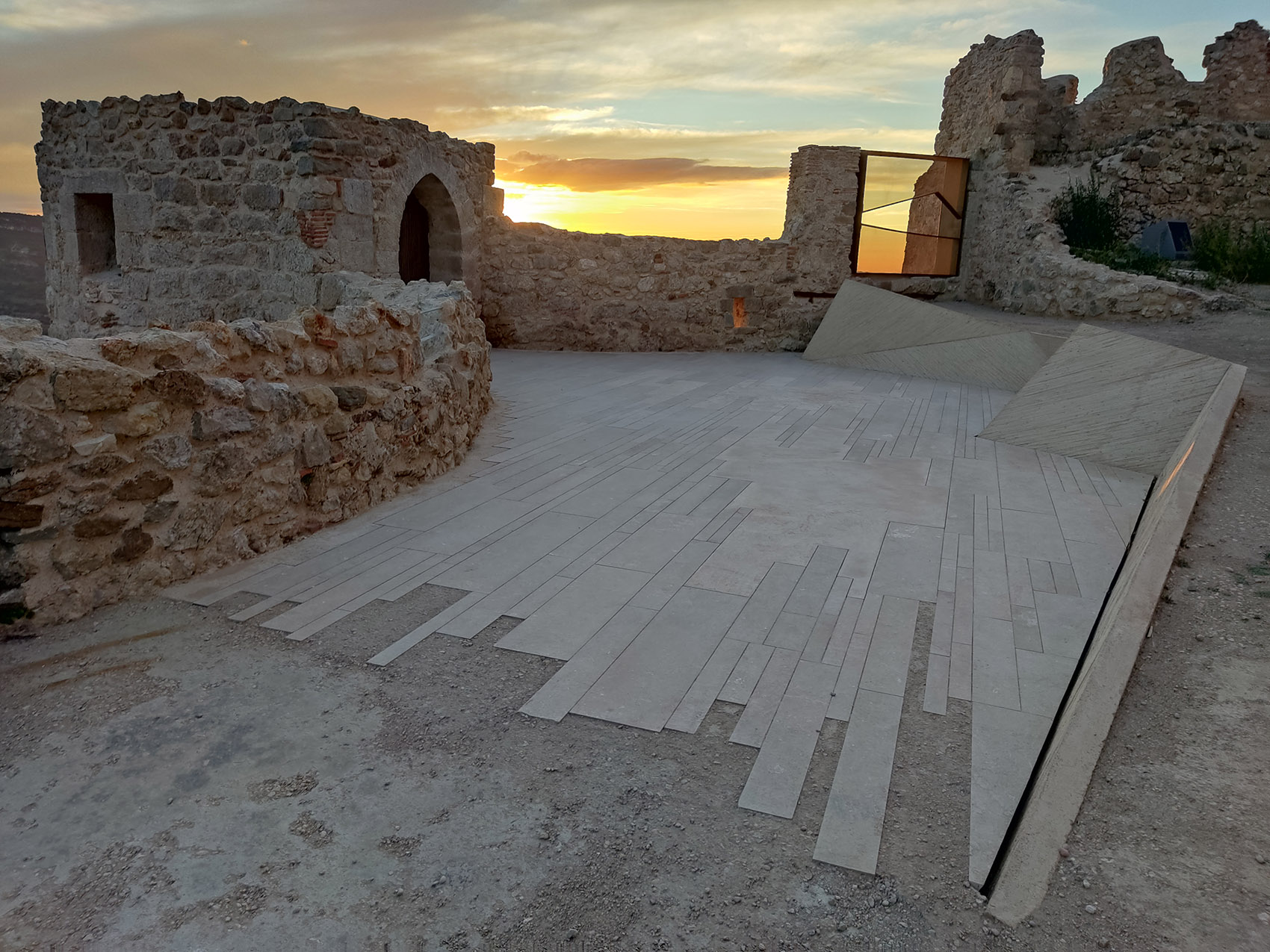 Consolidation and restoration in the area of Sant Francesc and La Pardala in Morella Castle Spain by Carquero Arquitectura