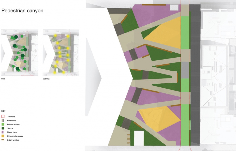 pedestrian canyon shishimskaya gorka by sp architektura krajobrazu brusnika design