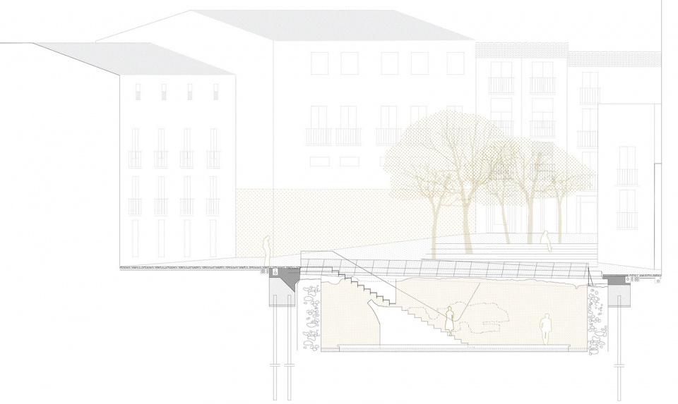 SYNAGOGUE SQUARE by el fabricante de espheras Grupo Aranea Cel Ras Arquitectura