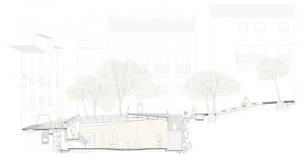 SYNAGOGUE SQUARE by el fabricante de espheras Grupo Aranea Cel Ras Arquitectura