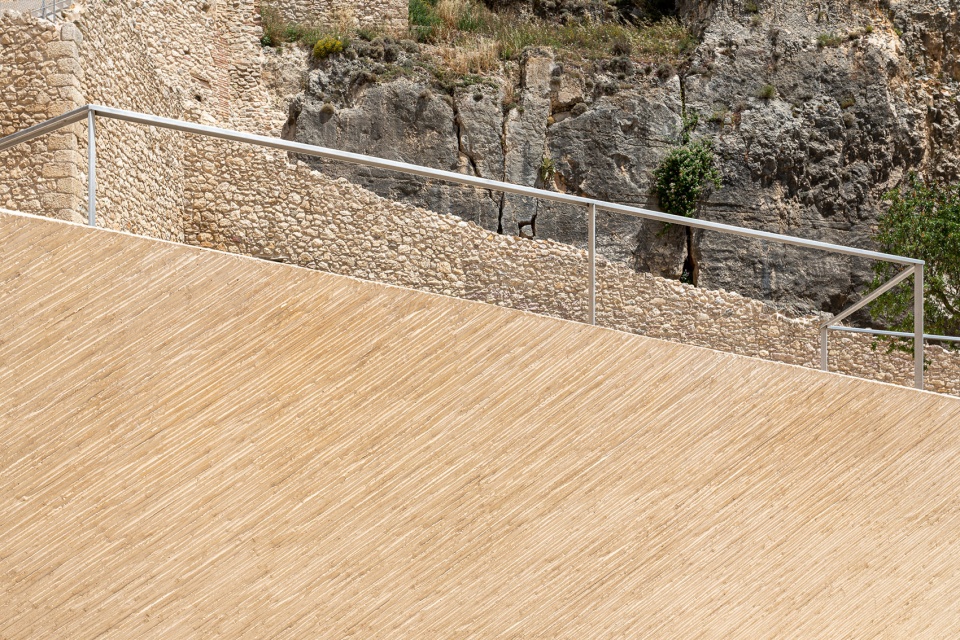 Consolidation and restoration in the area of Sant Francesc and La Pardala in Morella Castle Spain by Carquero Arquitectura