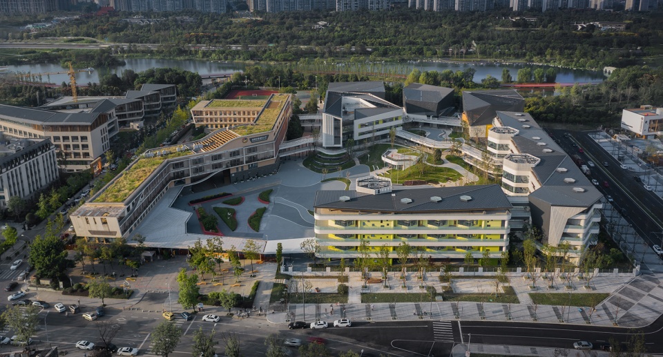 chengdu montpellier primary school extension design china by cswadi