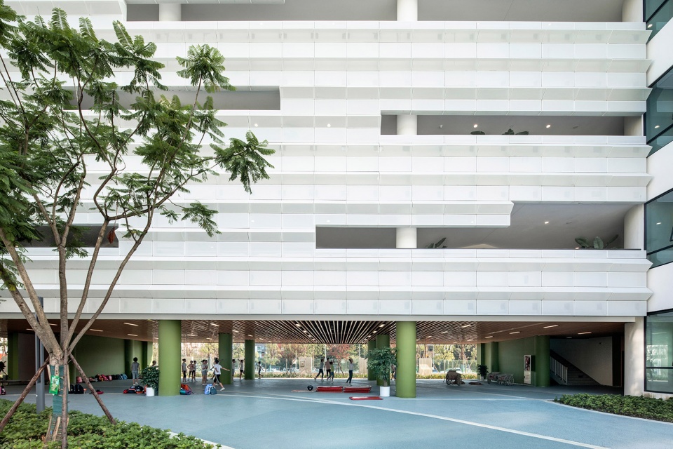chengdu montpellier primary school extension design china by cswadi