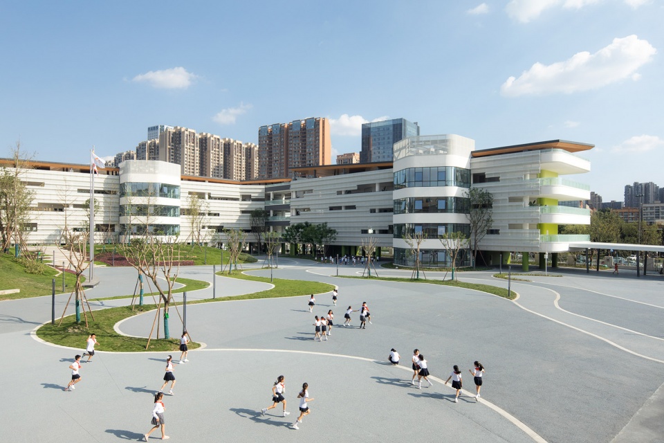 chengdu montpellier primary school extension design china by cswadi