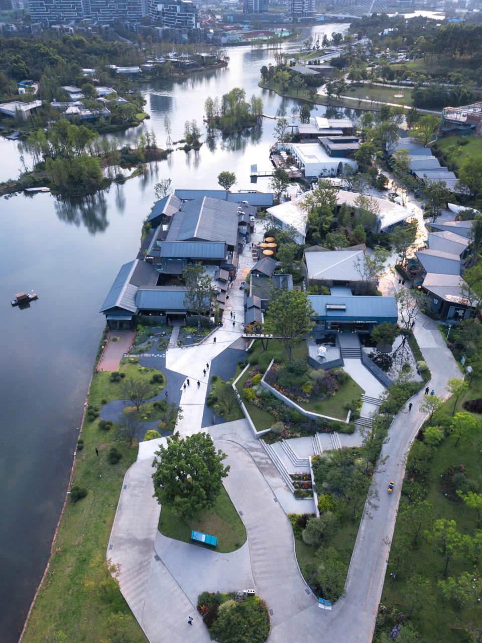 麓湖生态城天府美食岛一期成都昱道景观创合园林