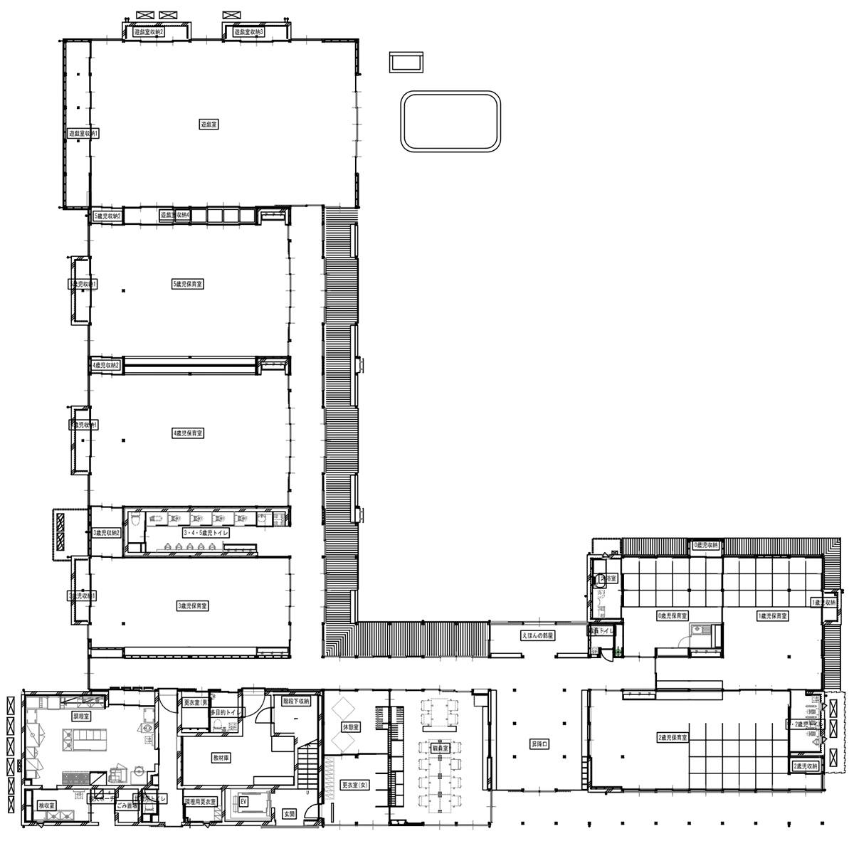 hitachi city hanayama certified child center by mikami architects