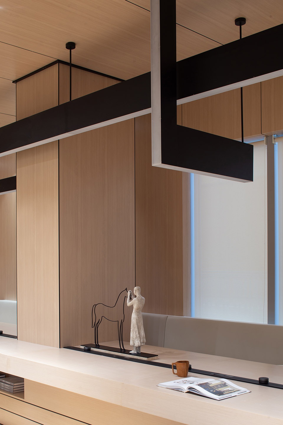 jun yu apartment lobby design by mod