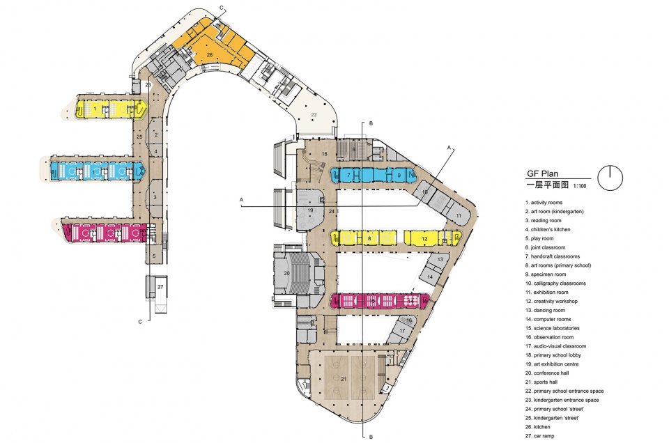 tianyou experimental primary school and kindergarten suzhou china by bau