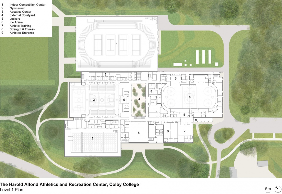 Colby College Harold Alfond Athletics and Recreation Center sasaki