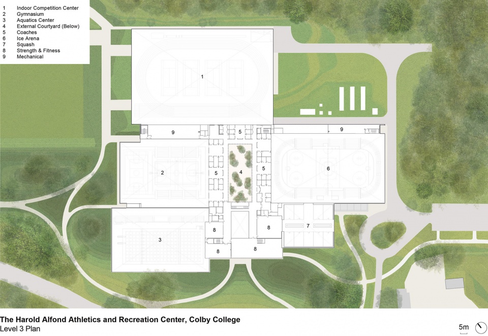 Colby College Harold Alfond Athletics and Recreation Center sasaki