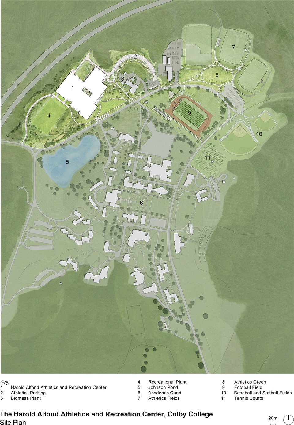a Colby College Harold Alfond Athletics and Recreation Center sasaki