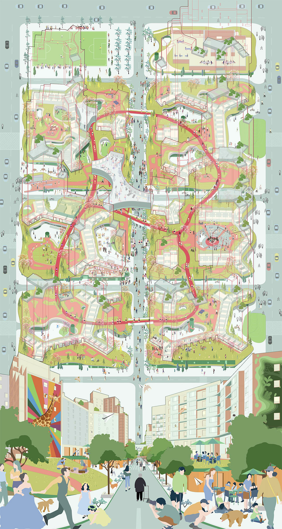 baiziwan social housing by mad