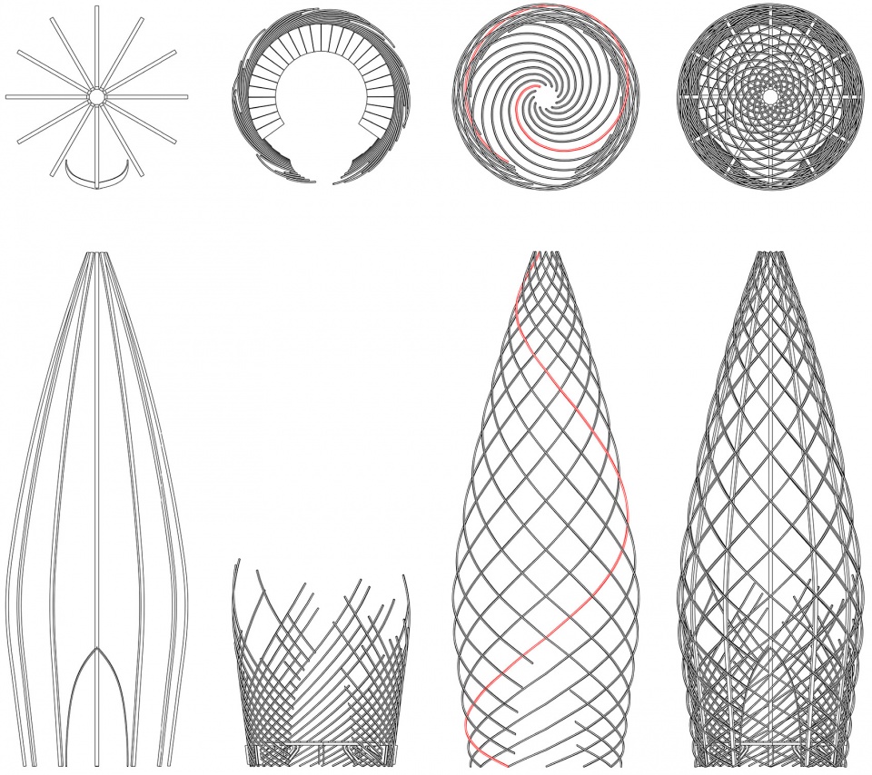 Bamboo Structures Crown 2021 Chelsea Flower Show Xylotek