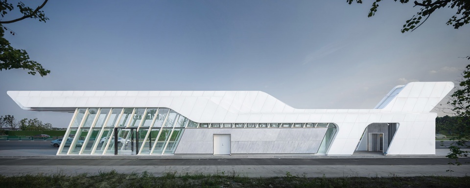 design of bus stations in zhangjiagang high speed railway new town by arts group