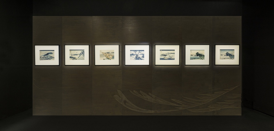 the exhibition hokusai passages by narchitektura
