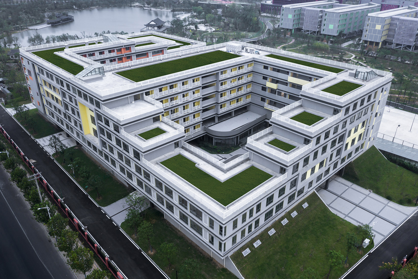 New Campus of Lujiang No 2 Middle School China by SZAD Hefei Branch