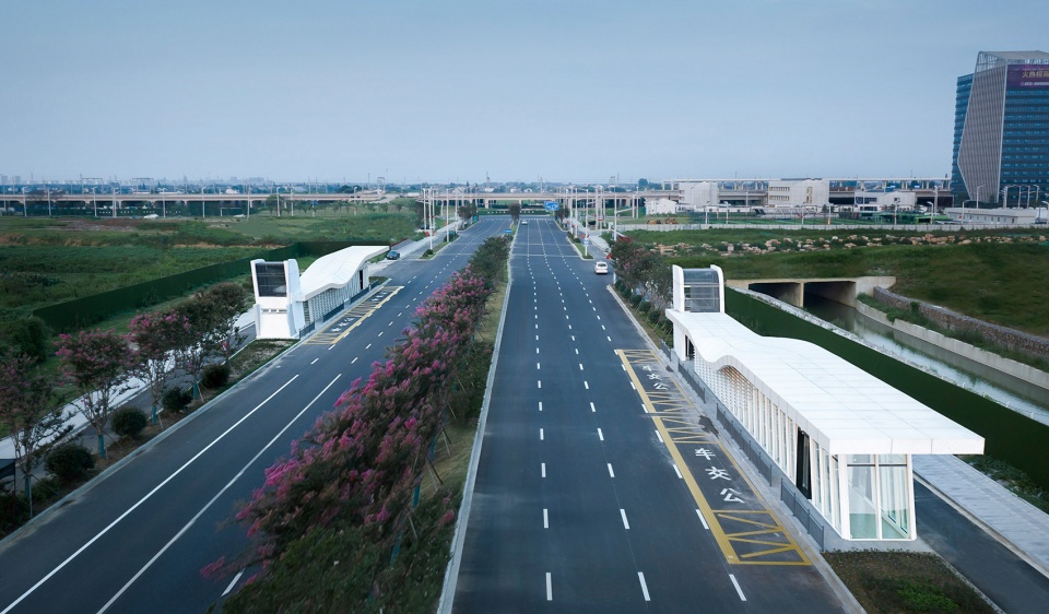 design of bus stations in zhangjiagang high speed railway new town by arts group